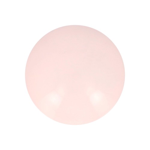 Cabochon rond en résine opaque 10 mm - Rose pastel x1