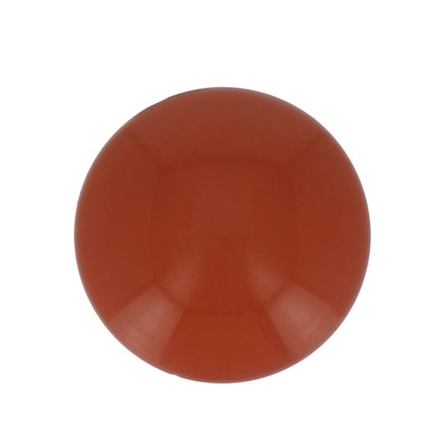 Cabochon rond en résine opaque 10 mm - Terracotta x1