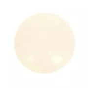 Cabochon rond en résine opaque 10 mm - Ivoire x1