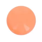 Cabochon rond en résine opaque 10 mm - Corail x1
