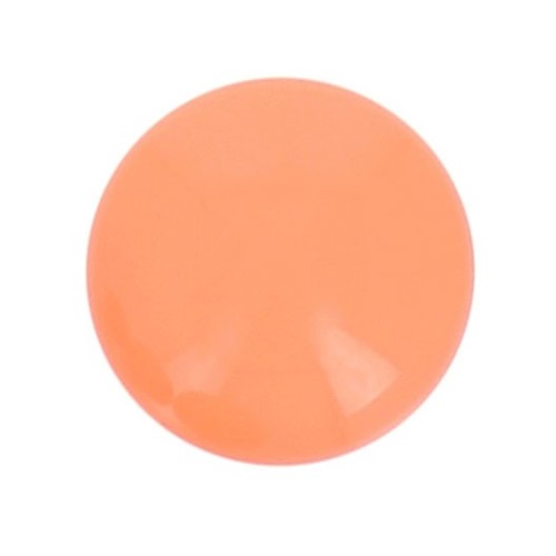 Cabochon rond en résine opaque 10 mm - Corail x1