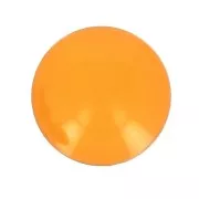 Cabochon rond en résine 10 mm - Ambre x1