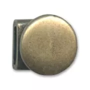 Fermoir rond pour cordon 3 mm bronze x1