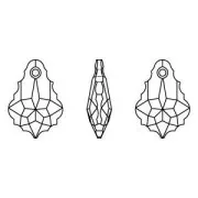 Goutte Baroque PureCrystal 6090 16x11 mm Crystal AB x1