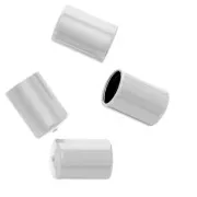 Embouts tube pour cordon 3 mm - Placage Argent fin vieilli x10