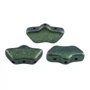Delos® par Puca® 6x11 mm - Green Turquoise Metallic Mat x10g