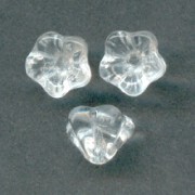 Perles fleurs cloches  8 mm Crystal  x25|raw }}