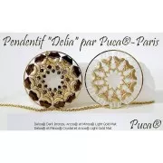 Delos® par Puca® 6x11 mm - Gold Iris Mat x10g