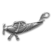 Breloque avion 35 mm argenté vieilli x1|raw }}