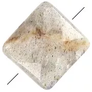 Perle facettée carrée 12 mm en pierre gemme - Labradorite x1