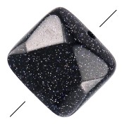 Perle facettée carrée 12 mm - Imitation Blue Sand Stone x1|raw }}