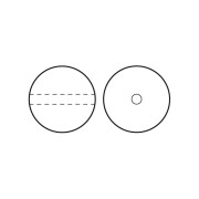 Perles rondes nacrées Preciosa - Round Pearl Maxima 5 mm - Dark Grey x25