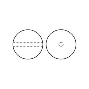 Perles rondes nacrées Preciosa - Round Pearl Maxima 5 mm - Dark Grey x25