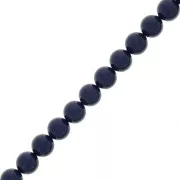Perles rondes nacrées Preciosa - Round Pearl Maxima 5 mm - Navy Blue x25