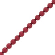 Perles rondes nacrées Preciosa - Round Pearl Maxima 5 mm - Red x25|raw }}