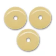 Pastilles en verre  4 mm Opaque Beige x50