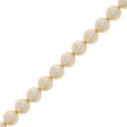 Perles rondes nacrées Preciosa - Round Pearl Maxima 5 mm - Cream x25