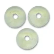 Pastilles en verre  4 mm Luster Mat Green x50