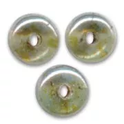 Pastilles en verre  4 mm Luster Transparent Green x50