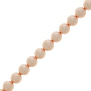 Perles rondes nacrées Preciosa - Round Pearl Maxima 6 mm - Peach x20