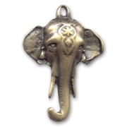 Pendentif éléphant 47 mm bronze x1|raw }}