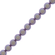 Perles rondes nacrées Preciosa - Round Pearl Maxima 6 mm - Pearlescent Violet x20