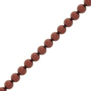 Perles rondes nacrées Preciosa - Round Pearl Maxima 6 mm - Dark Copper x20