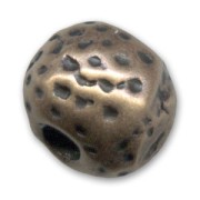 Perle métal 10x12 mm bronze x1