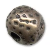 Perle métal 10x12 mm bronze x1