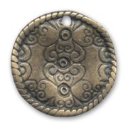 Sequin ondulé 22 mm bronze x1|raw }}