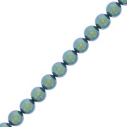 Perles rondes nacrées Preciosa - Round Pearl Maxima 6 mm - Pearlescent Peacock x20|raw }}