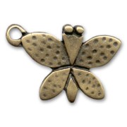 Breloque papillon 26x18 mm bronze x1|raw }}