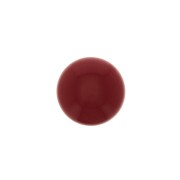 Cabochon rond en verre 6 mm - Imitation corail - Rouge x1