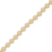 Perles rondes nacrées Preciosa - Round Pearl Maxima 6 mm - Pearlescent Yellow x20