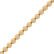 Perles rondes nacrées Preciosa - Round Pearl Maxima 4 mm - Gold x30|raw }}