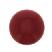 Cabochon rond en verre 14 mm - Imitation corail - Rouge x1|raw }}