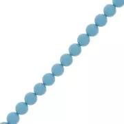 Perles rondes nacrées Preciosa - Round Pearl Maxima 8 mm - Aqua Blue x10