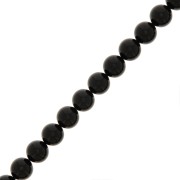 Perles rondes nacrées Preciosa - Round Pearl Maxima 8 mm - Magic Black x10|raw }}