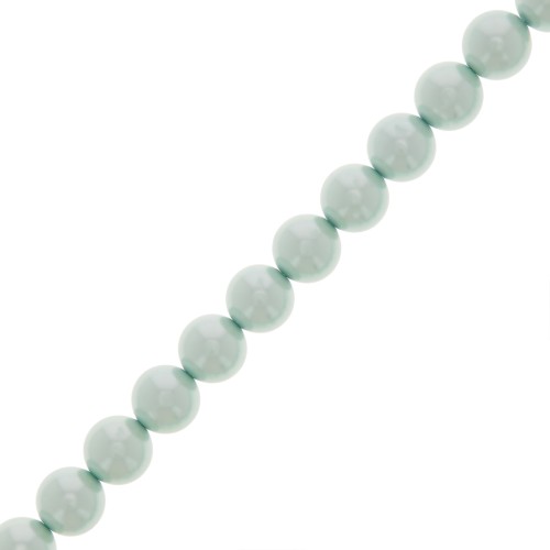 Perles rondes nacrées Preciosa - Round Pearl Maxima 8 mm - Light Blue x10