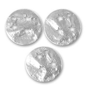 Sequins froissés étoilés 15 mm rhodié x5