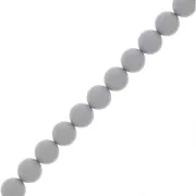 Perles rondes nacrées Preciosa - Round Pearl Maxima 8 mm - Ceramic Grey x10