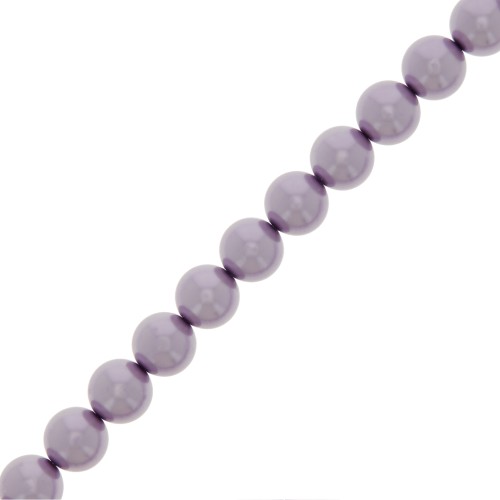 Perles rondes nacrées Preciosa - Round Pearl Maxima 8 mm - Lavender x10