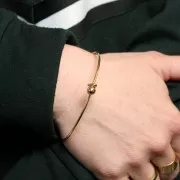 Bracelet avec fermoir boule vissée 65 mm - Doré x1