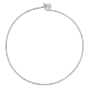 Bracelet avec fermoir boule vissée 64 mm - Argenté x1|raw }}