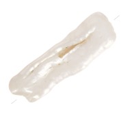 Perles d'eau douce Keshi - perles baroques irrégulières 15-20 mm - Blanc x1