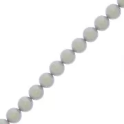 Perles rondes nacrées Preciosa - Round Pearl Maxima 8 mm - Pearlescent Grey x10