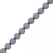 Perles rondes nacrées Preciosa - Round Pearl Maxima 8 mm - Pearlescent Violet x10
