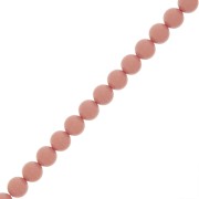 Perles rondes nacrées Preciosa - Round Pearl Maxima 8 mm - Salmon Rose x10