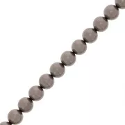Perles rondes nacrées Preciosa - Round Pearl Maxima 8 mm - Dark Grey x10