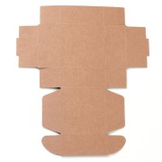 Boîte cadeau à monter soi-même 5.5x5.5x2.5 cm - Handmade with Love - Kraft x1